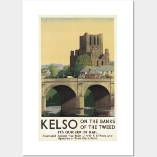 Kelso, Scotland - Vintage Railway Travel Poster - 1941 Posters and Art